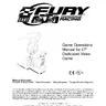 27 C A R T Fury Championship Racing manual (Bally / Midway)