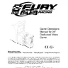 39 C A R T Fury Championship Racing manual (Bally / Midway)