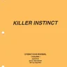 Killer Instinct manual (Bally / Midway)