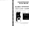Professor Pac-Man manual (Bally / Midway)