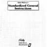 Midways Standarized General instruction manual (Bally / Midway)