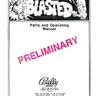 Blasted Preliminary operation manual (Bally / Midway)