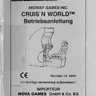 Cruis N World German manual (Bally / Midway)