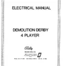 Demolition Derby 4 Player Electrical manual, Bad Scan (Bally / Midway)