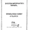 Demolition Derby 4 Player System Information manual (Bally / Midway)
