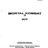 Mortal Kombat 3 manual (Bally / Midway)