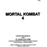Mortal Kombat 4 25in Dedicated manual (Bally / Midway)