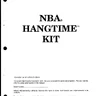 Nba Hangtime manual (Bally / Midway)