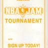 Nba Jam Tournament Signup manual (Bally / Midway)
