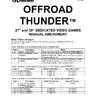 Off Road Thunder Amendment manual (Bally / Midway)