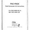 Pac-Pack Field Jumpshot conversion kit instructions (Bally / Midway)