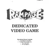 Rampage World Tour operation manual (Bally / Midway)