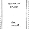 Rampage manual (Bally / Midway)
