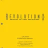 Revolution X 2 Player May 1994 operation manual (Bally / Midway)