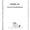 Sarge operation manual (Bally / Midway)