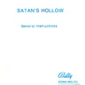 Satans Hollow instruction manual, Bad Scan (Bally / Midway)