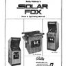 Solar Fox operation manual (Bally / Midway)