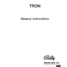 Tron General instruction manual (Bally / Midway)