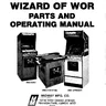 Wizard Of Wor operation manual (Bally / Midway)