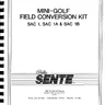Mini Golf Field conversion kit instructions (Bally Sente)