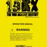19XX The War Against Destiny manual (Capcom)