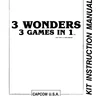 3 Wonders conversion kit instructions (Capcom)
