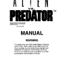 Alien VS Predator manual (Capcom)