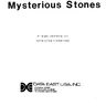 Mysterious Stones Installation instruction manual (Data East)
