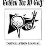Golden Tee 3D Golf manual (Incredible Technologies)