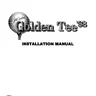 Golden Tee 98 manual (Incredible Technologies)
