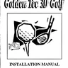 Golden Tee 3DGolf manual (Incredible Technologies)