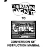 The Main Event To Crime Fighters conversion kit instructions (Konami)