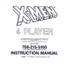 X-MEN 4 Player instruction manual (Konami)