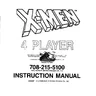 Xmen manual (Konami)