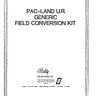 Pac-Land Generic Field conversion kit instructions (Namco)