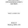 Pac Land manual (Namco)