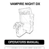 Vampire Night Deluxe manual (Namco)