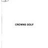 Crowns Golf owner's manual (Nasco)