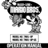 Mario Bros operation manual (Nintendo)