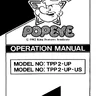Popeye operation manual (Nintendo)