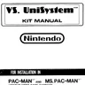 VS Uni System Pac Ms conversion kit instructions (Nintendo)