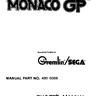 Monaco Gp manual (Sega)