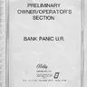Bank Panic Preliminary schematic (Sega)