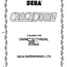 Crack Down manual (Sega)