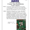 Crazy Taxi Redemption Arcade Us Digital service bulletin (Sega)