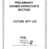 Future Spy Up Prelininary owner's manual (Sega)