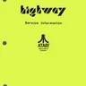 Highway TM-028 manual (Sega)