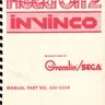 Invinco Head On 2 manual (Sega)