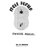 Mole Hunter manual (Sega)