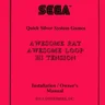 Quick Sliver System Games manual (Sega)